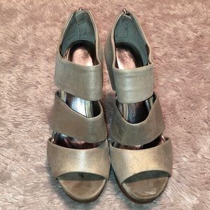 Calvin Klein Gold Metallic Heels